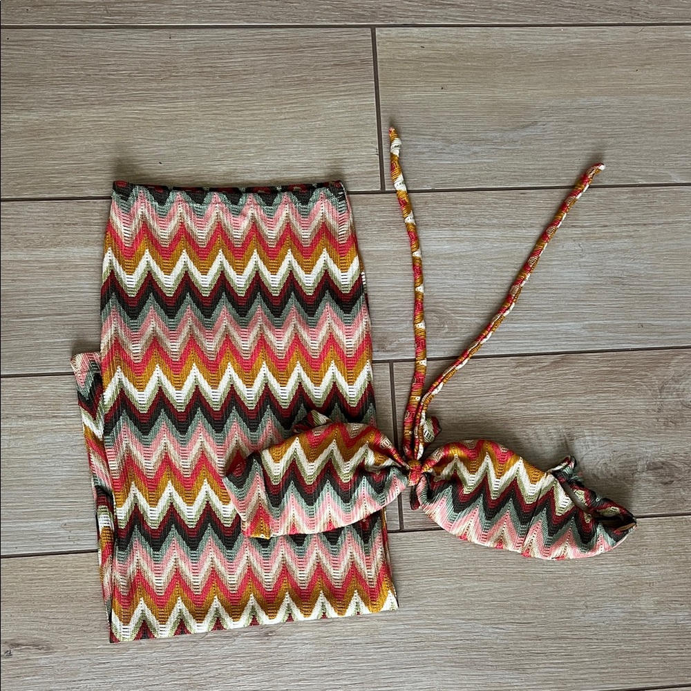 Skatie Cher top and Daisy Chevron Knit Two-Piece Set in Multicolor